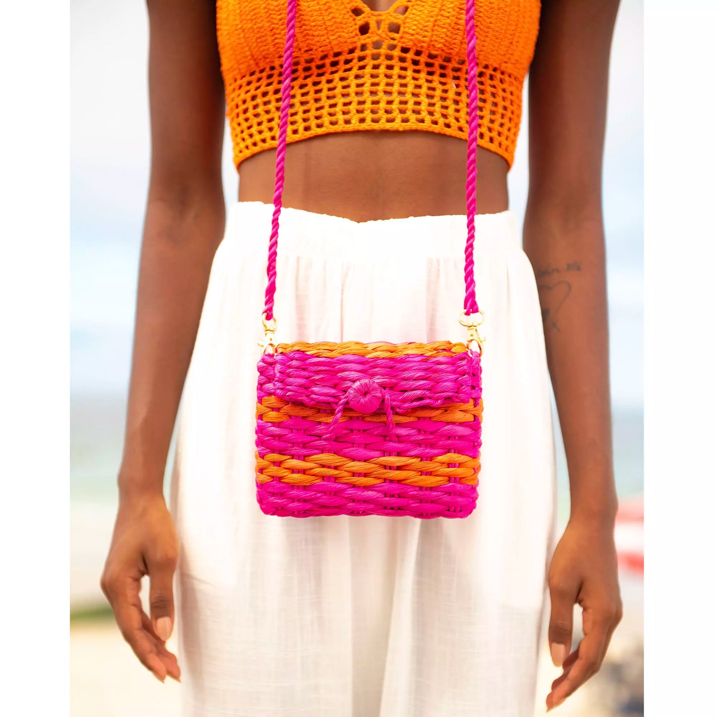 Ipanema Straw Pink With Orange