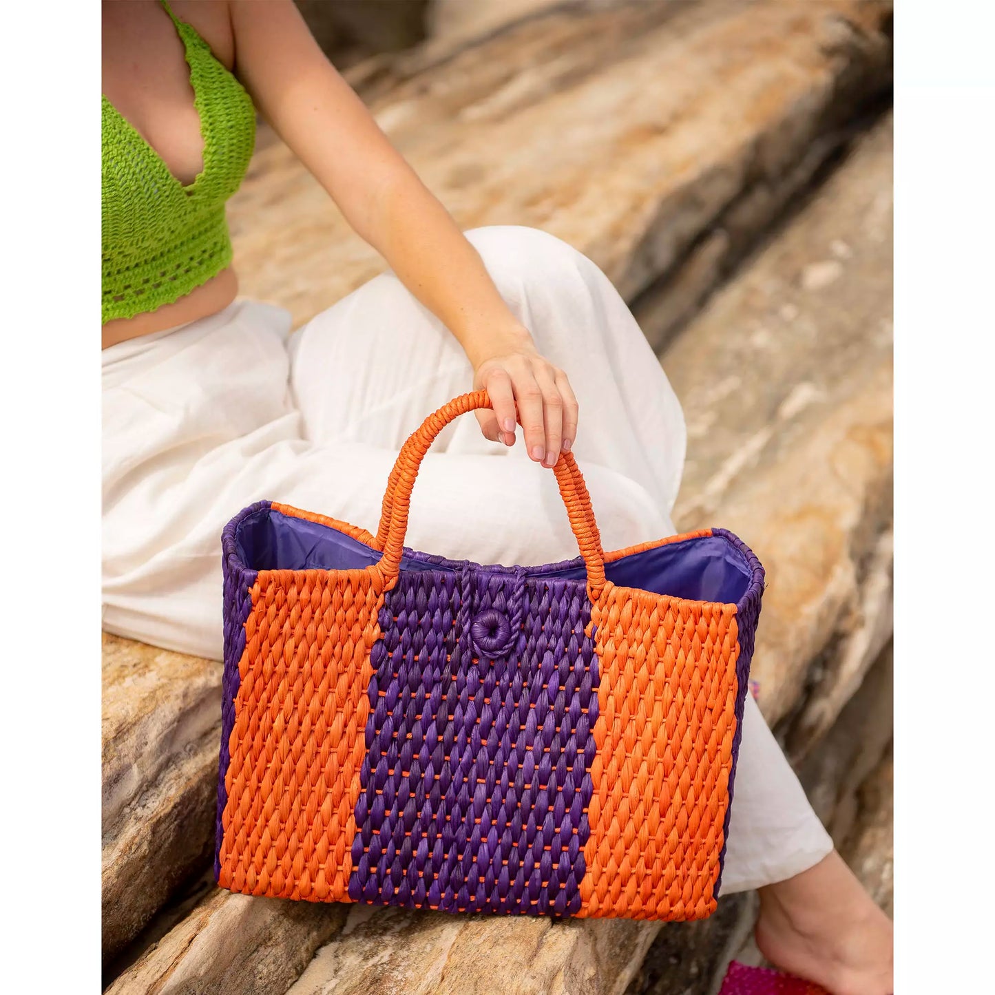 Straw Rio Orange With Purple